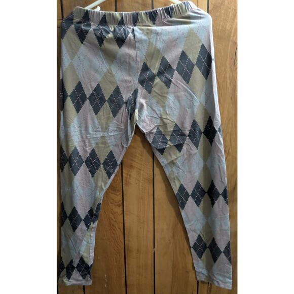 BUNDLE ONLY Nobo No Boundaries Womens Leggings Pants Large L 11-13 Argyle - Picture 2 of 5
